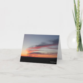 Pastel Clouds at Dusk Holiday Card