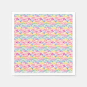 Pastel Clouds in Watercolor Napkin