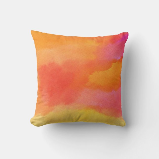 Pastel Clouds Throw Pillow (Front)