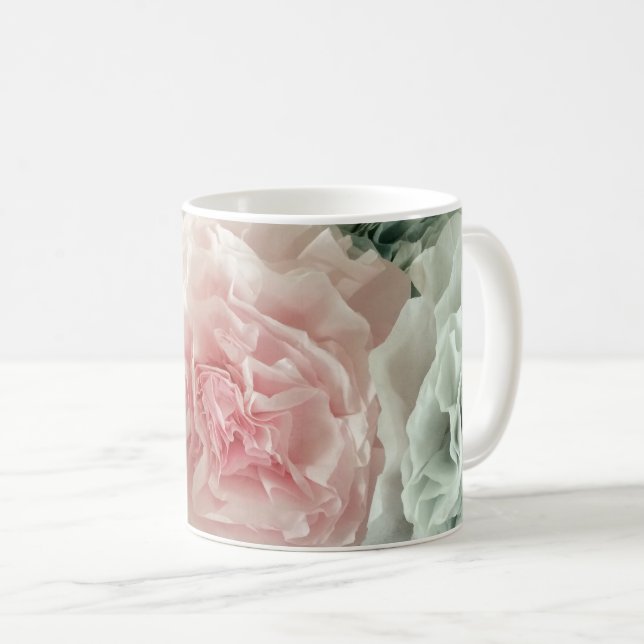 Pastel Coffee Filter Flowers Mug (Front Right)