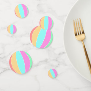 Pastel Color Beach Ball Confetti