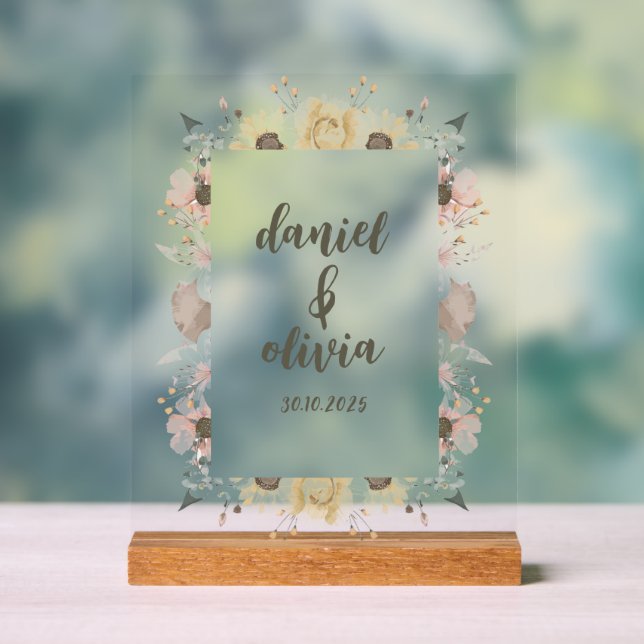 Pastel Color Floral Mariage (Neutre)