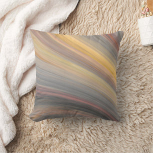 pastel color lines throw pillow