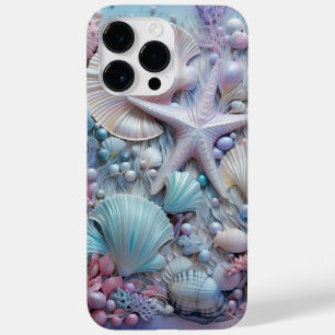 PASTEL COLORED SEASHELLS IN A CLEAR OCEAN Case-Mate iPhone 14 PRO MAX CASE
