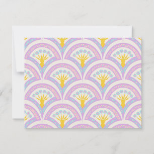 Pastel colored shell pattern