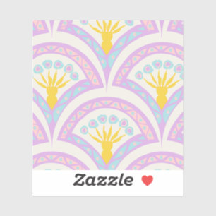 Pastel colored shell pattern