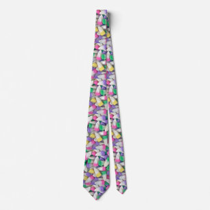 pastel colorful candy corn tie