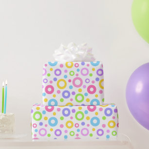 Pastel Colorful Circles Wrapping Paper
