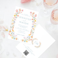 Pastel Colorful Meadow Flower Wildflower Wedding