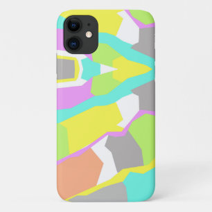 Pastel Colors Art Abstrait iPhone 11 Coque