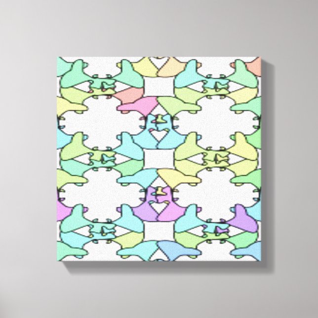 PASTEL COLORS CANVAS PRINT (Front)