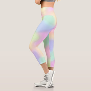 Pastel Colors Capri Leggings