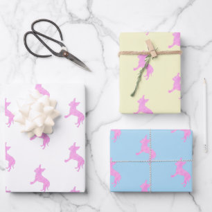 Pastel colors Chihuahua Wrapping Paper  gift wrap 