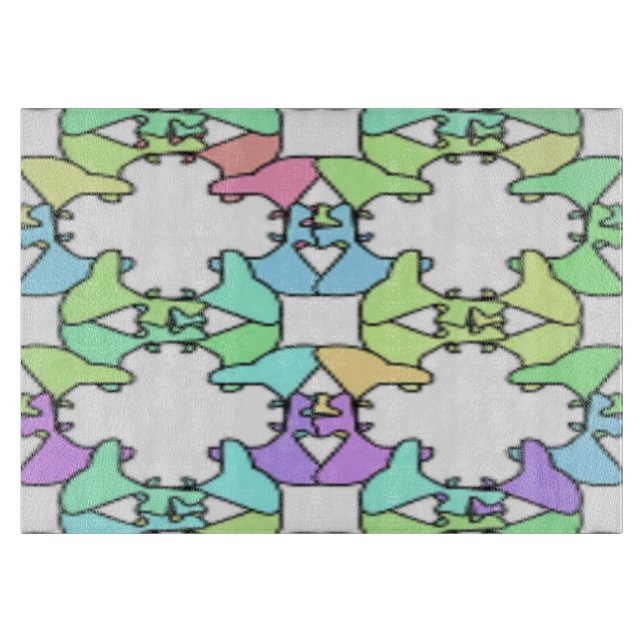PASTEL COLORS CUTTING BOARD (Front)