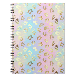 Pastel Colors Leopard Skin Bandana Notebook