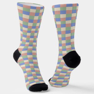 Pastel Colors with a Clearer Green Socks