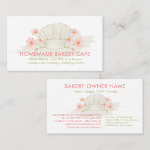 Pastel Colour Bakery Patry Chef Business Card