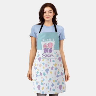 Pastel Colour Big Sister Elephant Colourful Patter Apron