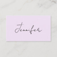 Pastel Colour Calligraphy Elegant Plain Simple Nam