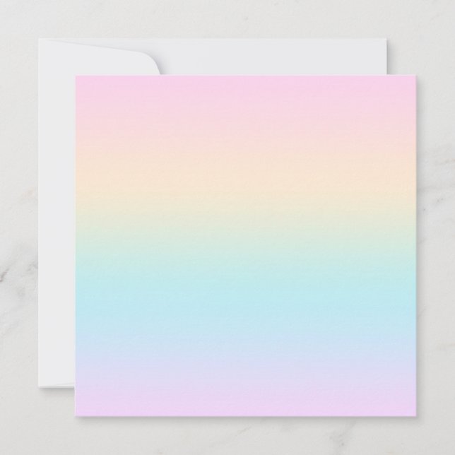 Pastel colour gradient card (Front)