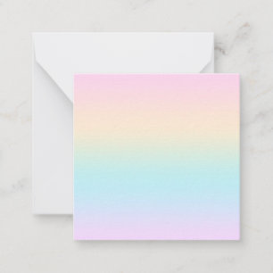 Pastel colour gradient card