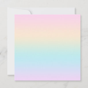 Pastel colour gradient holiday card