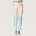 Pastel colour gradient leggings<br><div class="desc">Pale colourful ombre colours.</div>