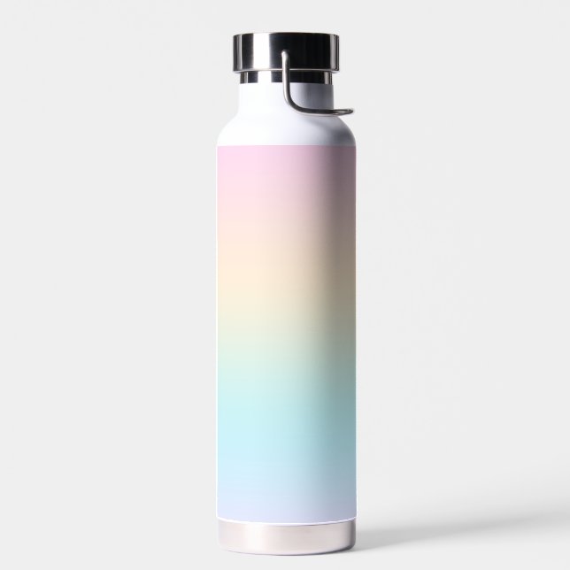 Pastel colour gradient water bottle (Left)