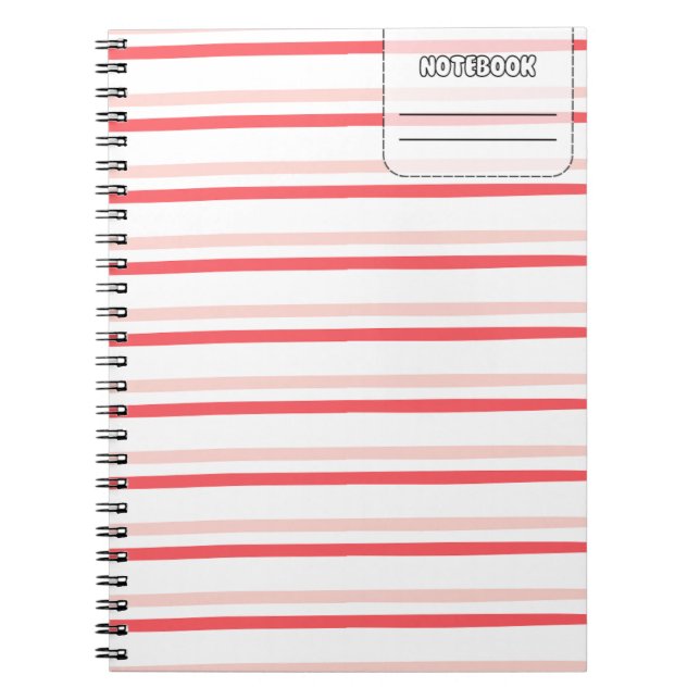 Pastel Colour Line Notebook (Front)