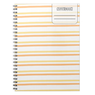Pastel Colour Line Notebook
