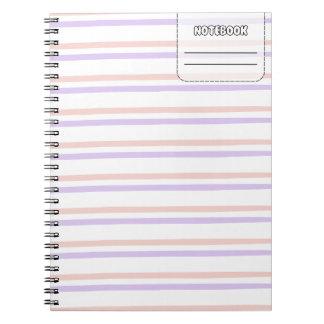 Pastel Colour Line Notebook