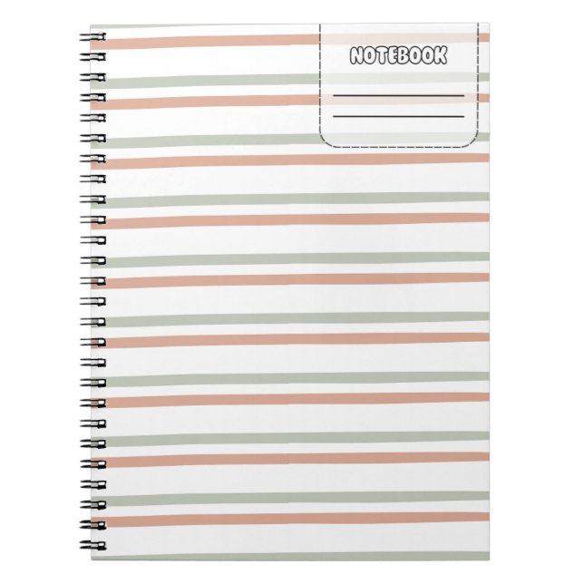 Pastel Colour Line Notebook (Front)