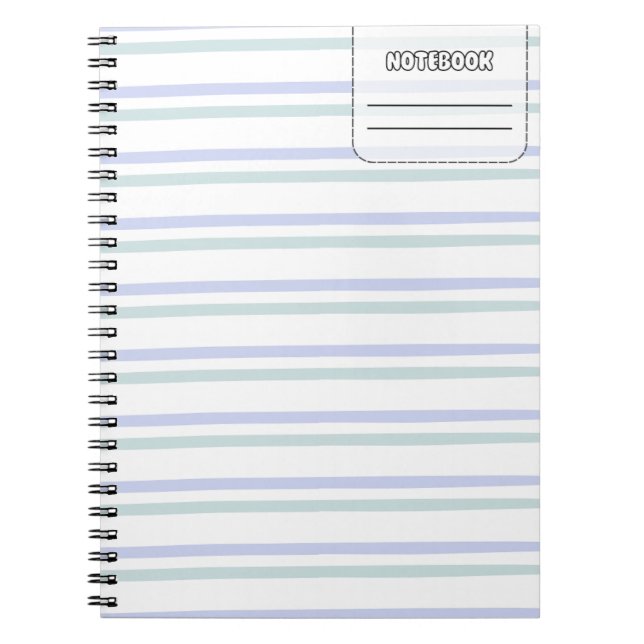Pastel Colour Line Notebook (Front)