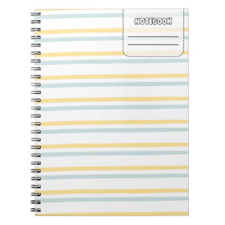 Pastel Colour Line Notebook