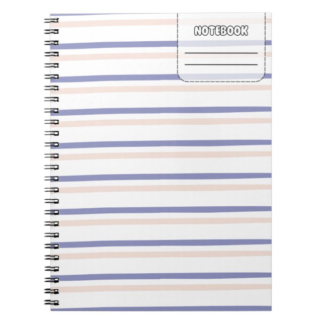 Pastel Colour Line Notebook (Front)