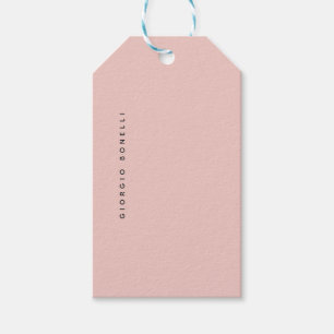 Pastel Colour Minimalist Personal Modern Own Name Gift Tags