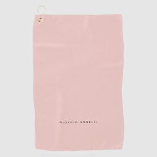 Pastel Colour Minimalist Personal Modern Own Name Golf Towel