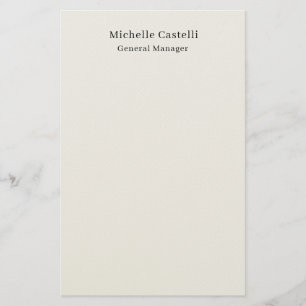 Pastel Colour Professional Unique Classical Simple Stationery