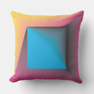 pastel colour square game outdoor pillow