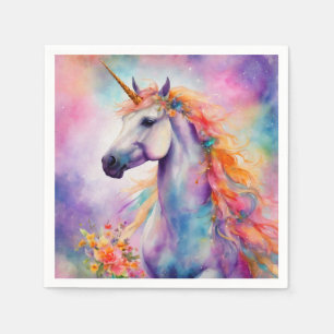 Pastel Colour Unicorn Napkin
