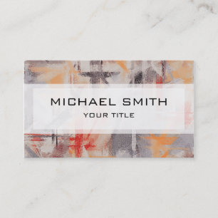 Pastel Coloured Abstract Background #3 Business Card