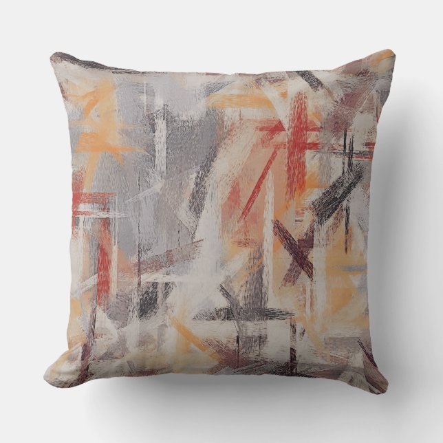 Pastel Coloured Abstract Background #5 Throw Pillow (Front)