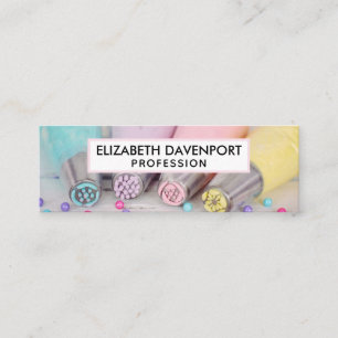 Pastel Coloured Cake Decorating Tools Mini Business Card
