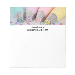 Pastel Coloured Cake Decorating Tools Notepad