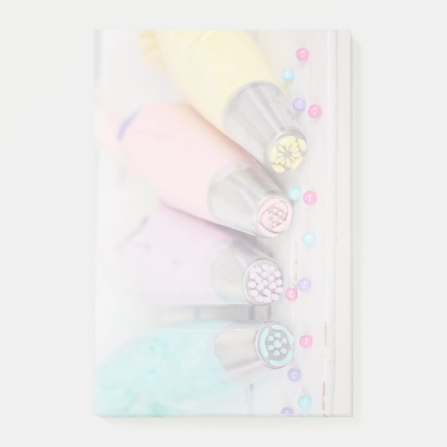 Pastel Coloured Cake Decorating Tools Photograph Post-it Notes (Front)