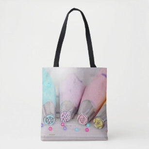Pastel Coloured Cake Decorating Tools Photograph Tote Bag