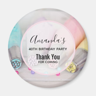 Pastel Coloured Cake Decorating Tools Thank You Magnet