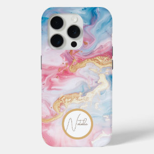 Pastel coloured Elegant Glamourous Script Case-Mat iPhone 15 Pro Case