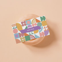 Pastel coloured geometric