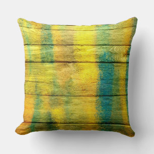 Pastel Coloured on Wood #7 Throw Pillow